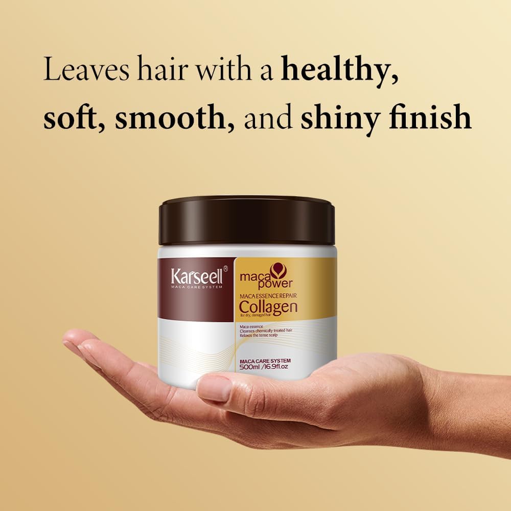 Karseell Collagen Hair Mask 16.90 oz - Deep Repair & Conditioning for All Hair Types