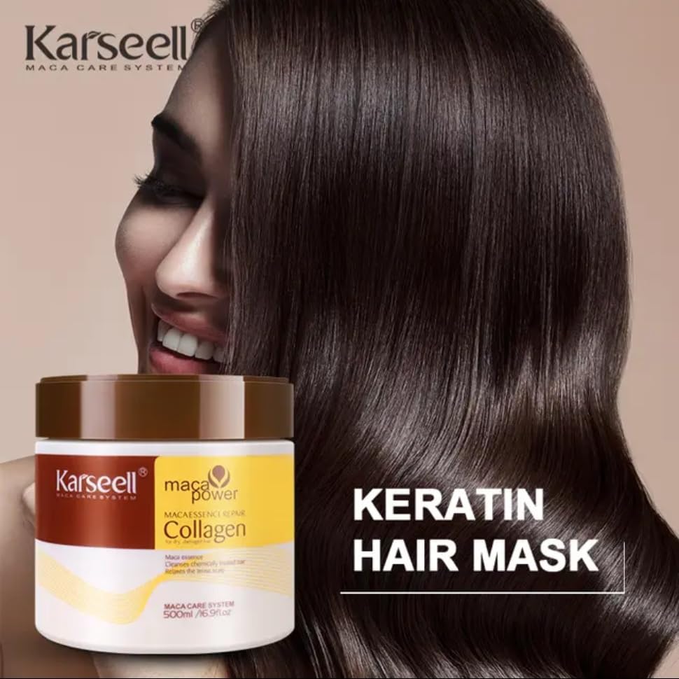 Karseell Hair Repair Set: Shampoo, Conditioner & Maca Collagen Mask 50.7oz