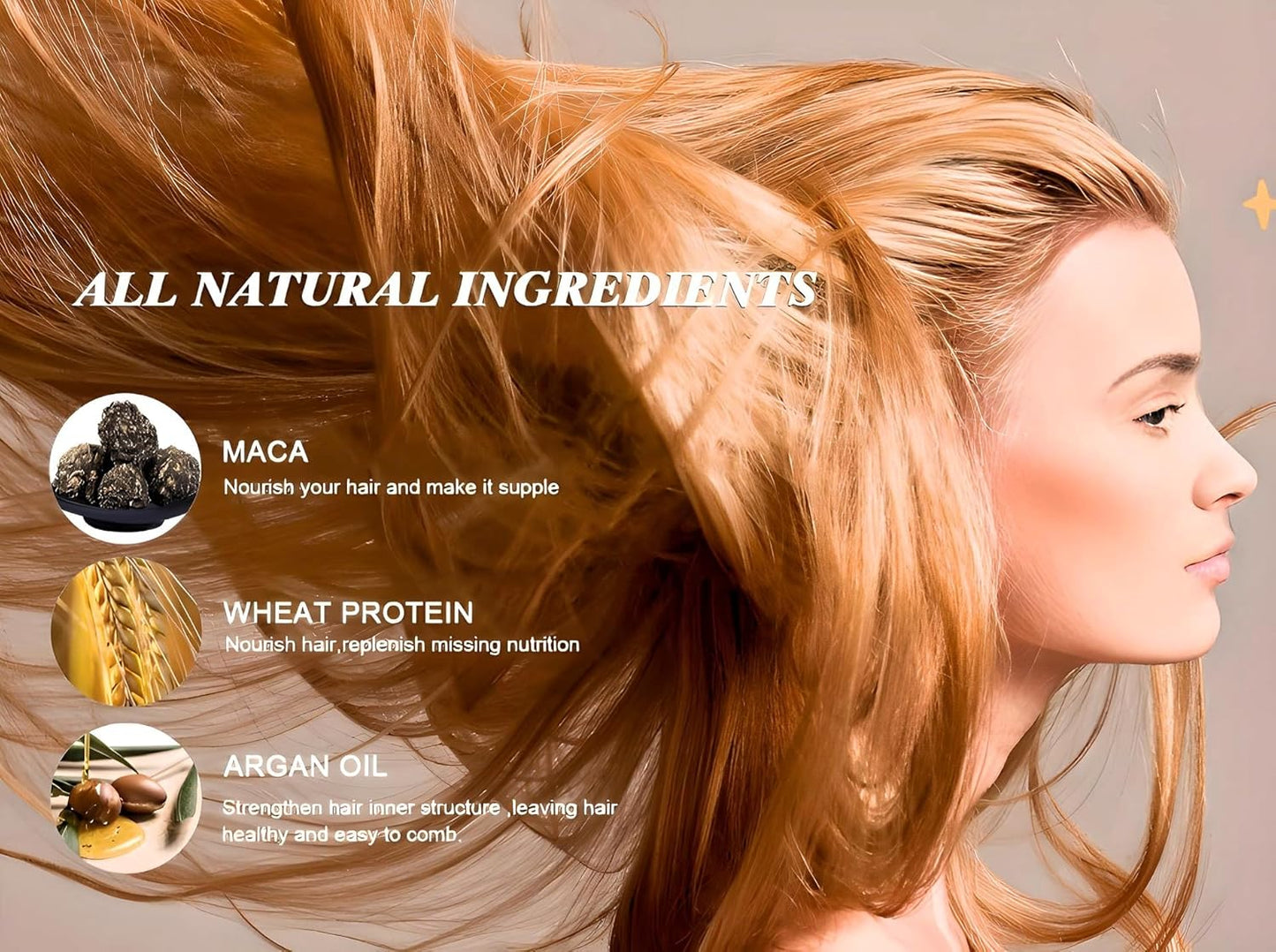 Karseell Hair Repair Set: Shampoo, Conditioner & Maca Collagen Mask 50.7oz