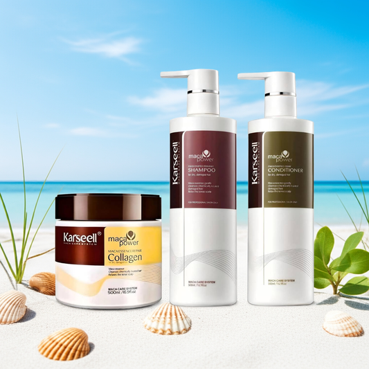 Karseell Hair Repair Set: Shampoo, Conditioner & Maca Collagen Mask 500 ml