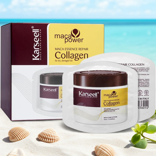 Karseell Collagen Hair Mask - Deep Repair Argan Oil, 10ml, 24 Packs