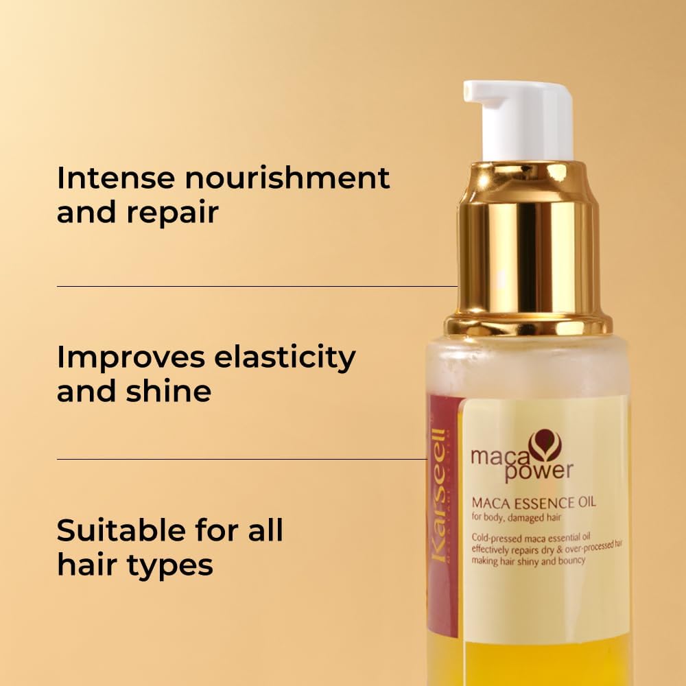 Karseell Collagen Maca Essence Hair Repair Set - 500ml Mask & 50ml Oil