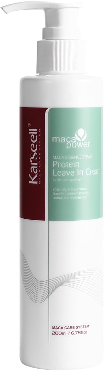 Karseell Organic Repair Protein Cream Leave-In Conditioner 200ml for Damaged Hair