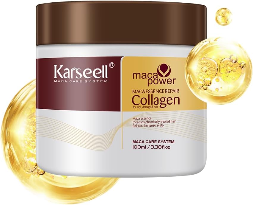 Karseell Collagen Hair Mask 100ml - Deep Repair for All Hair Types