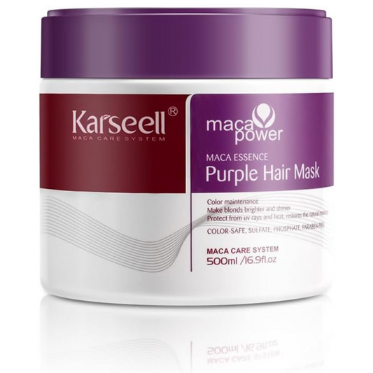 Karseell 500ml Purple Hair Mask with Maca Essence - Nourish & Brighten Hair