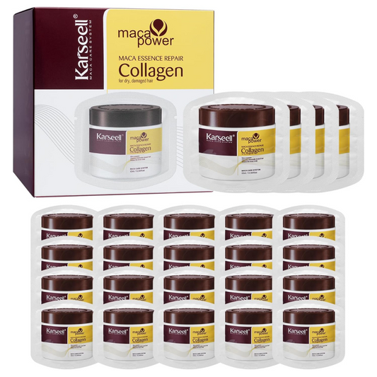 Karseell Collagen Hair Mask - Deep Repair Argan Oil, 10ml, 24 Packs