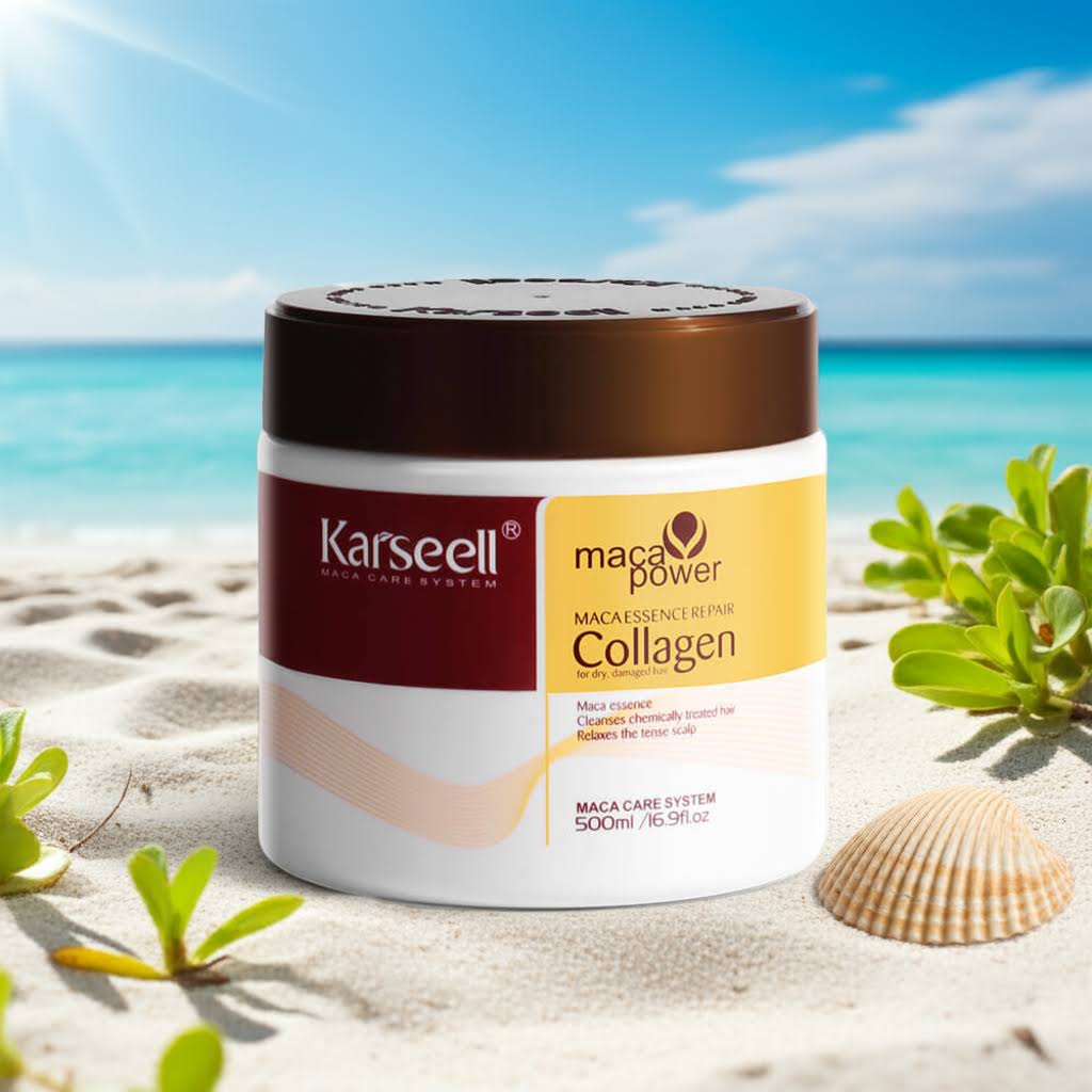 Karseell collageen haarmasker 500 ml - diepe reparatie en conditionering voor alle haartypen